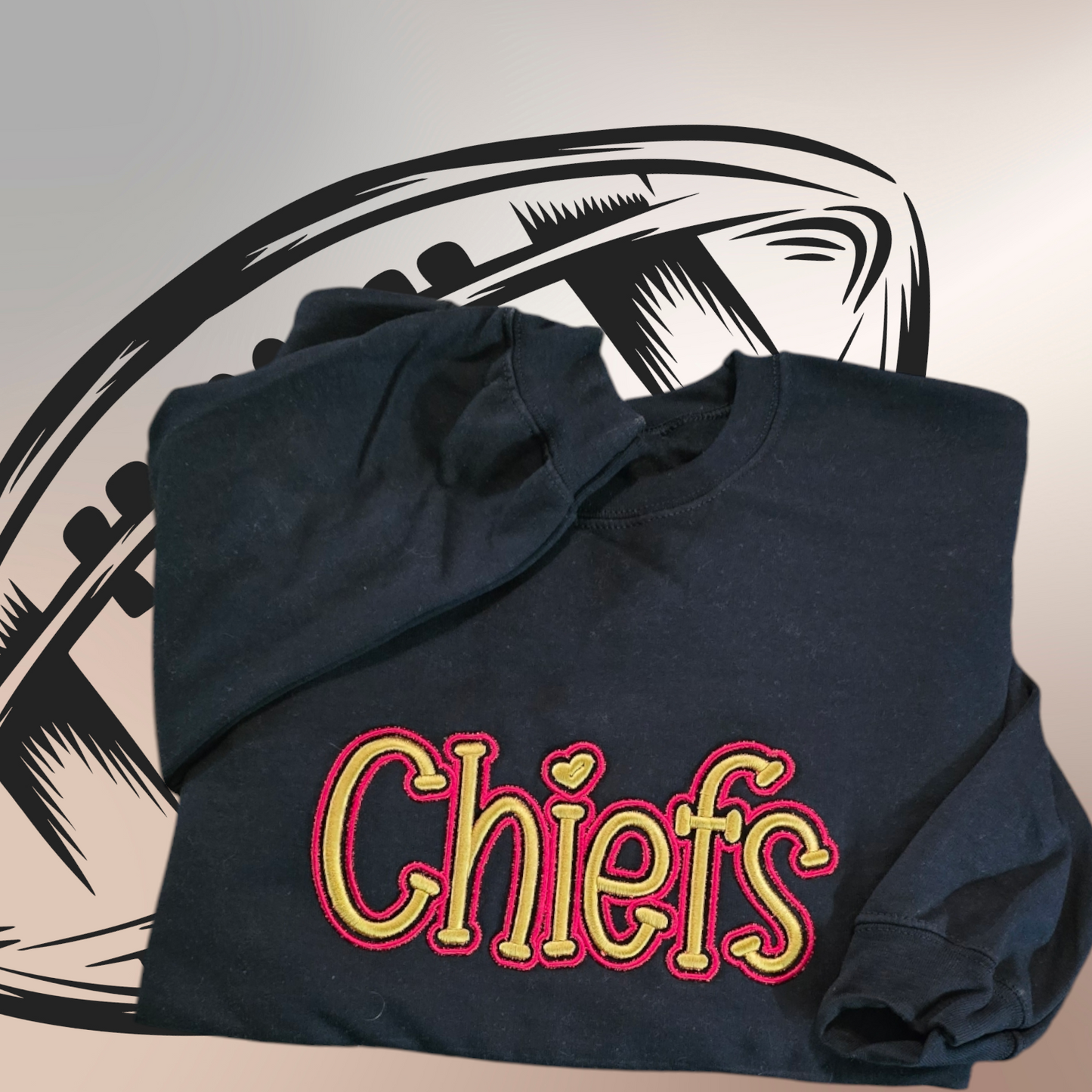 Double puff Chiefs embroidery sweatshirt