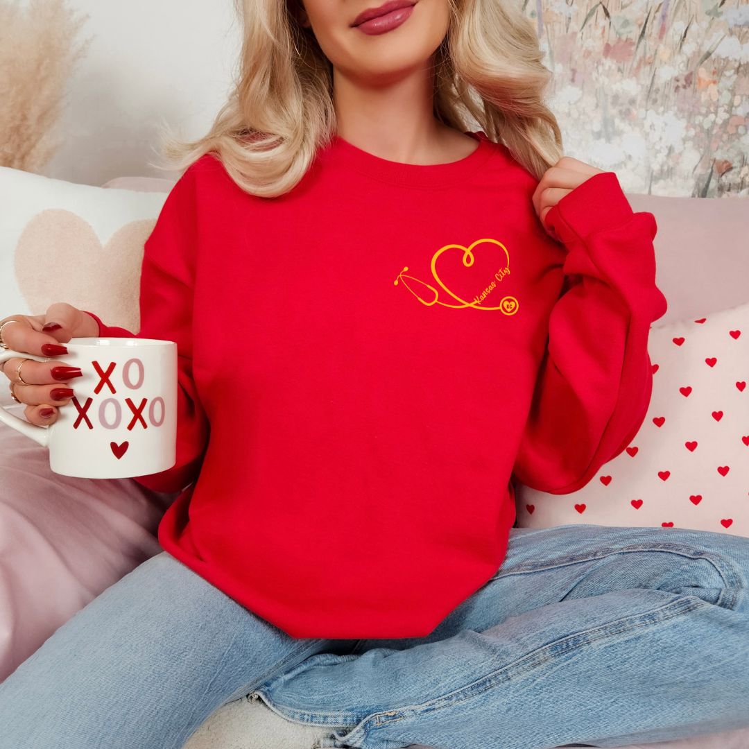 Heart stethoscope KC DTF shirt