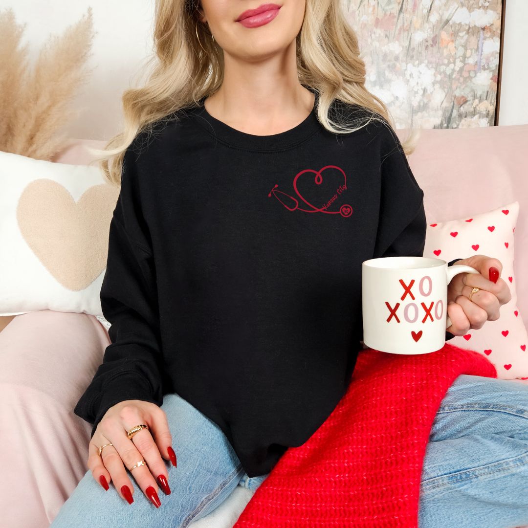 Heart stethoscope KC DTF shirt