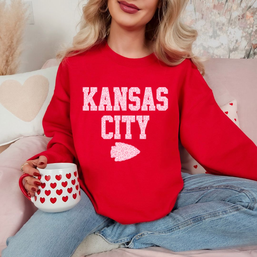 Pink leopard KC DTF shirt