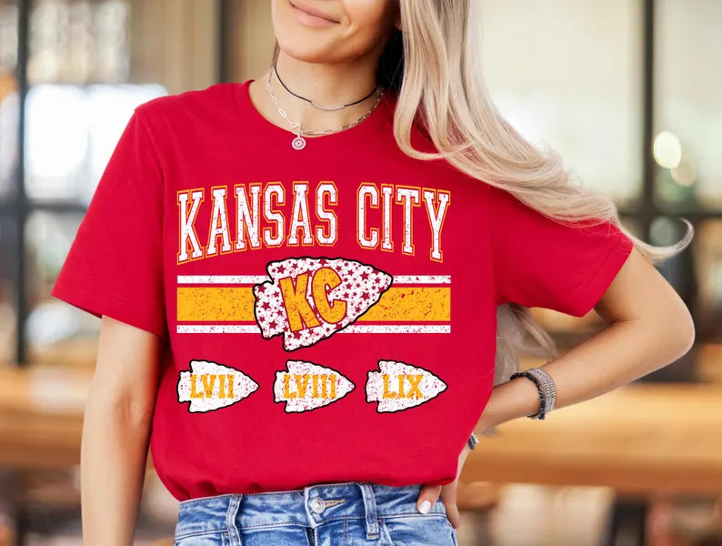 KC Arrowhead x3 COMFORT COLORS BRAND