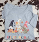 Happy Thanksmas Thanksgiving Gnomes Crewneck, Holiday Winter Christmas Gift For Mom Or Girlfriend