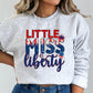 Cute For Woman Libery USA Love America 4th Of July T-shirt or Crewneck, American Pride  Fourth July Gift For Her