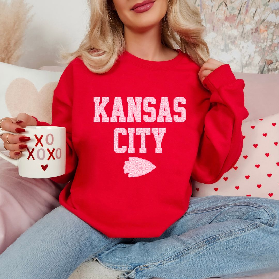 Pink leopard KC DTF shirt