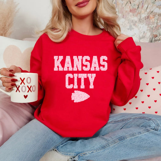 Pink leopard KC DTF shirt