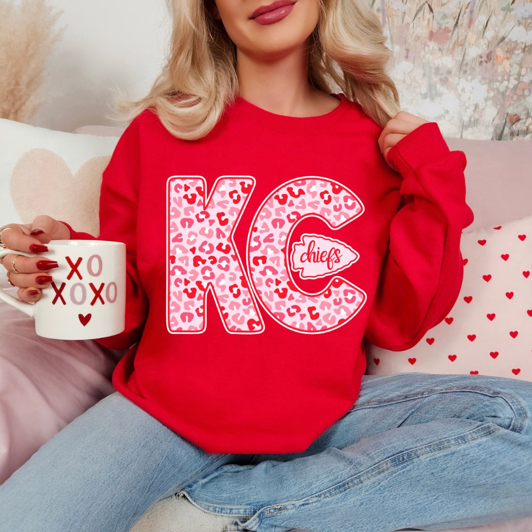 Red and Pink KC with arrowhead DTF