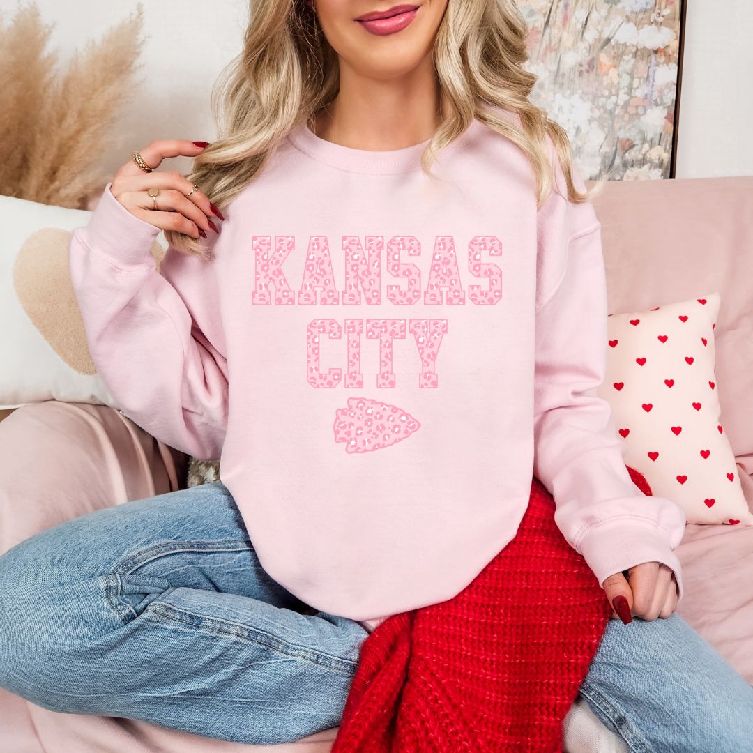 Pink leopard KC DTF shirt