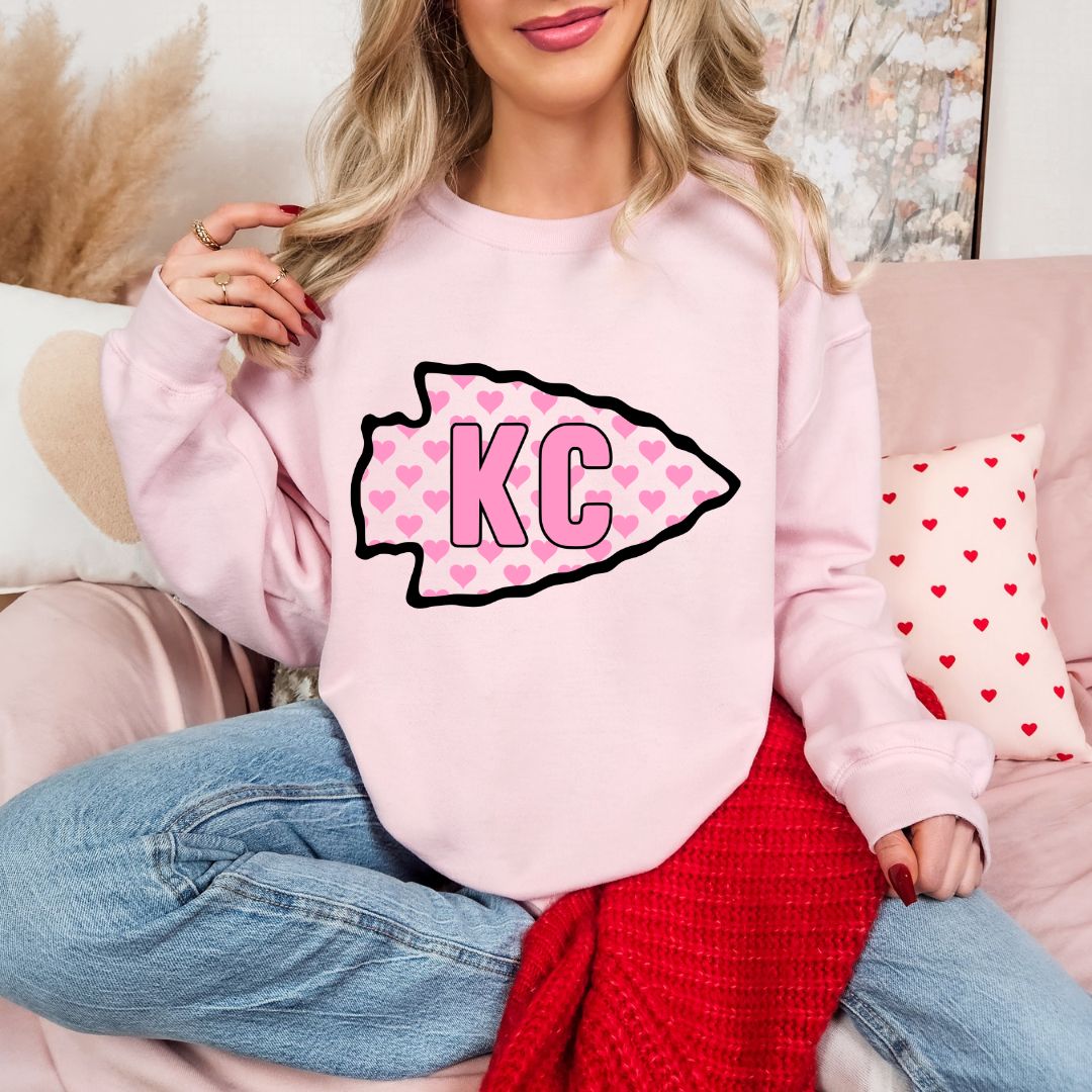 Pink arrowhead KC DTF shirt