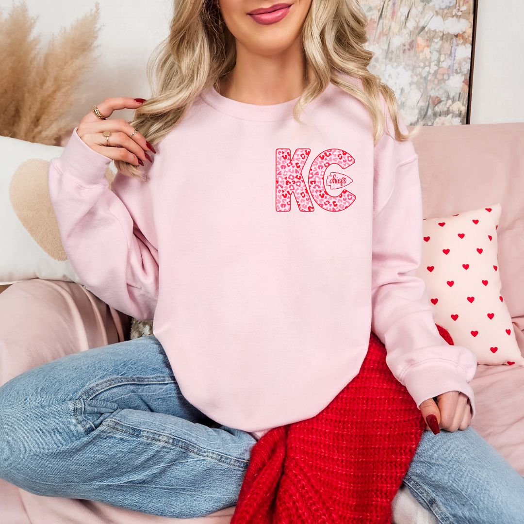 Red and Pink KC with arrowhead DTF