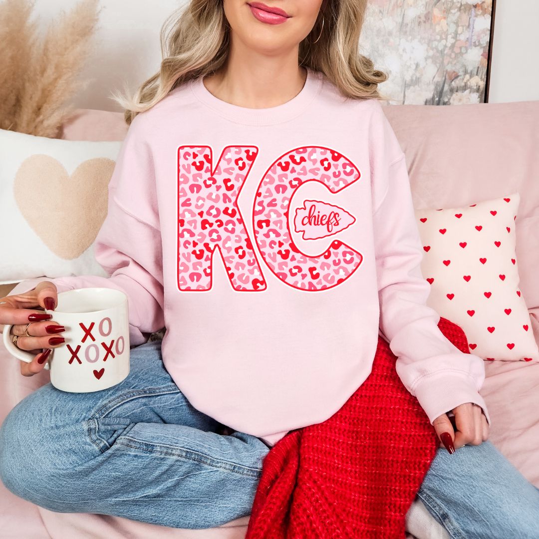 Red and Pink KC with arrowhead DTF