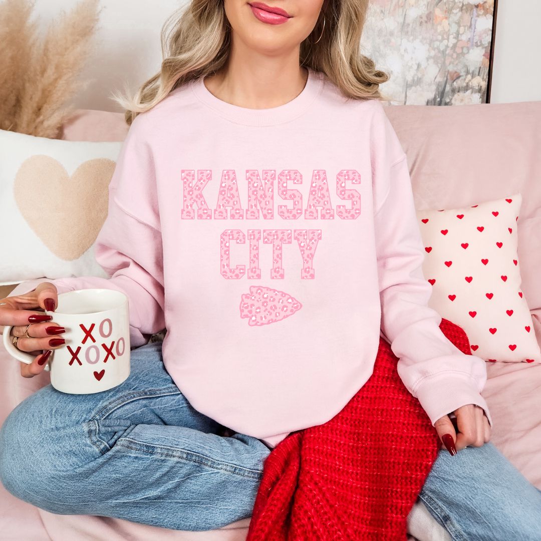 Pink leopard KC DTF shirt