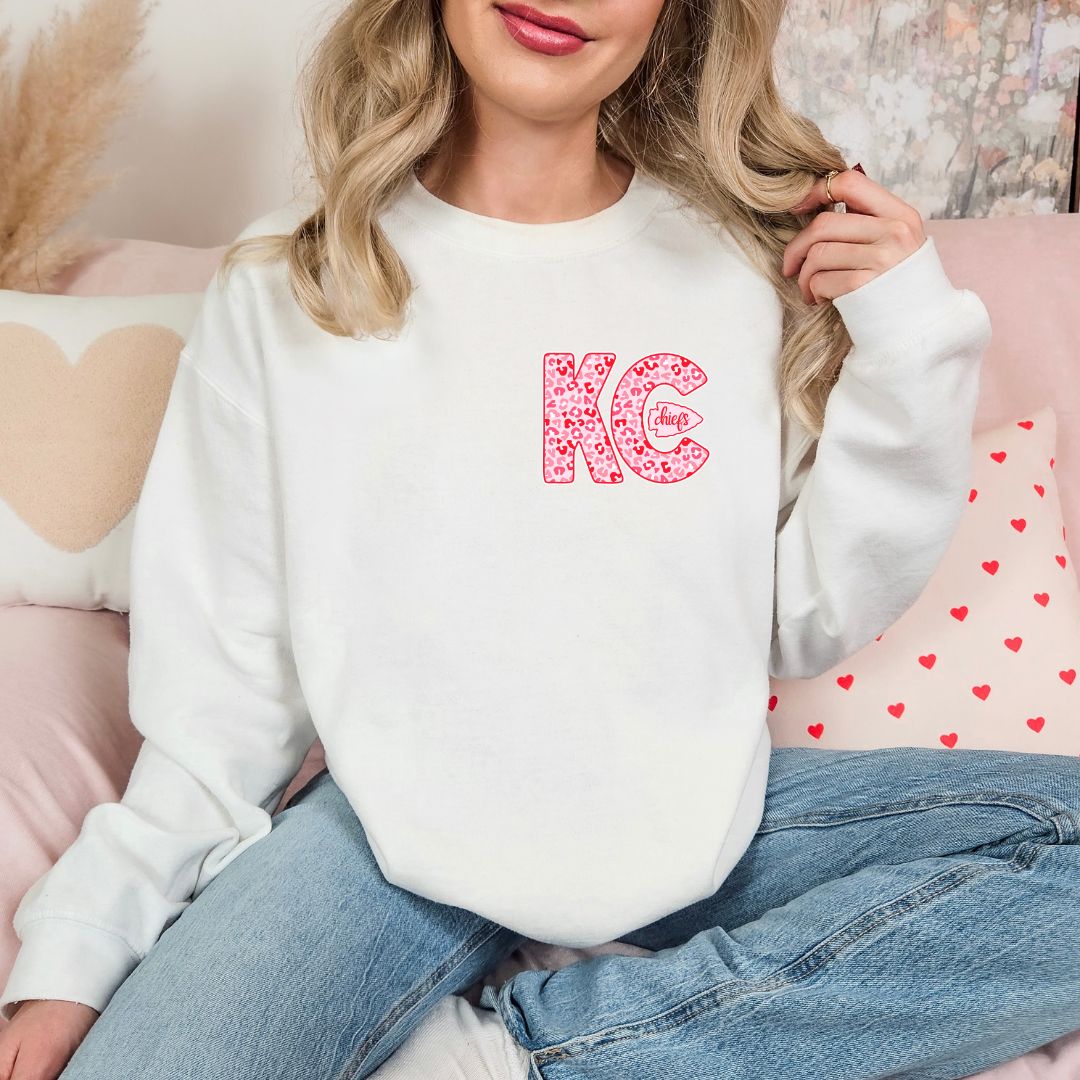 Red and Pink KC with arrowhead DTF