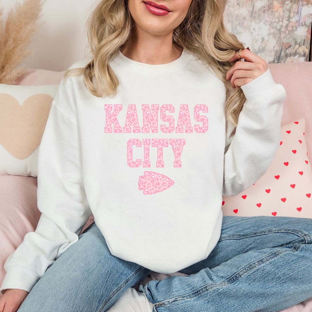 Pink leopard KC DTF shirt