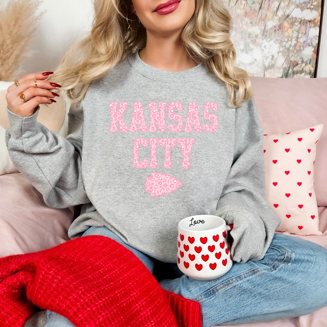 Pink leopard KC DTF shirt