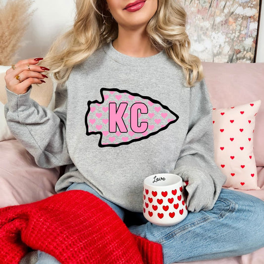 Pink arrowhead KC DTF shirt