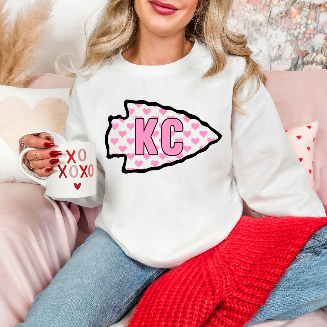 Pink arrowhead KC DTF shirt