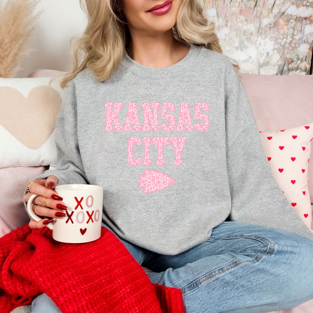 Pink leopard KC DTF shirt