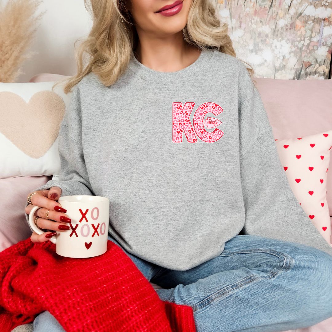 Red and Pink KC with arrowhead DTF