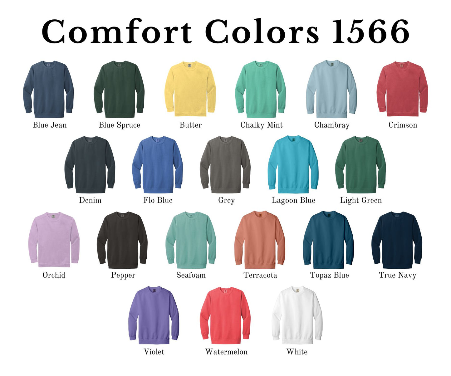Custom Comfort Colors Sweatshirt Football Game Day Embroidered