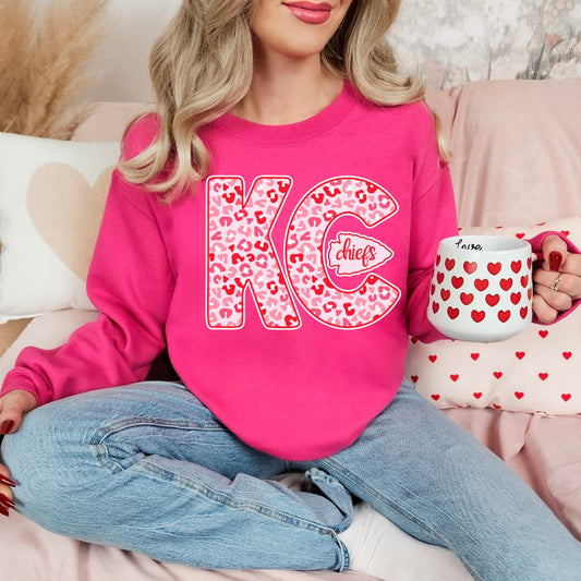 Red and Pink KC with arrowhead DTF