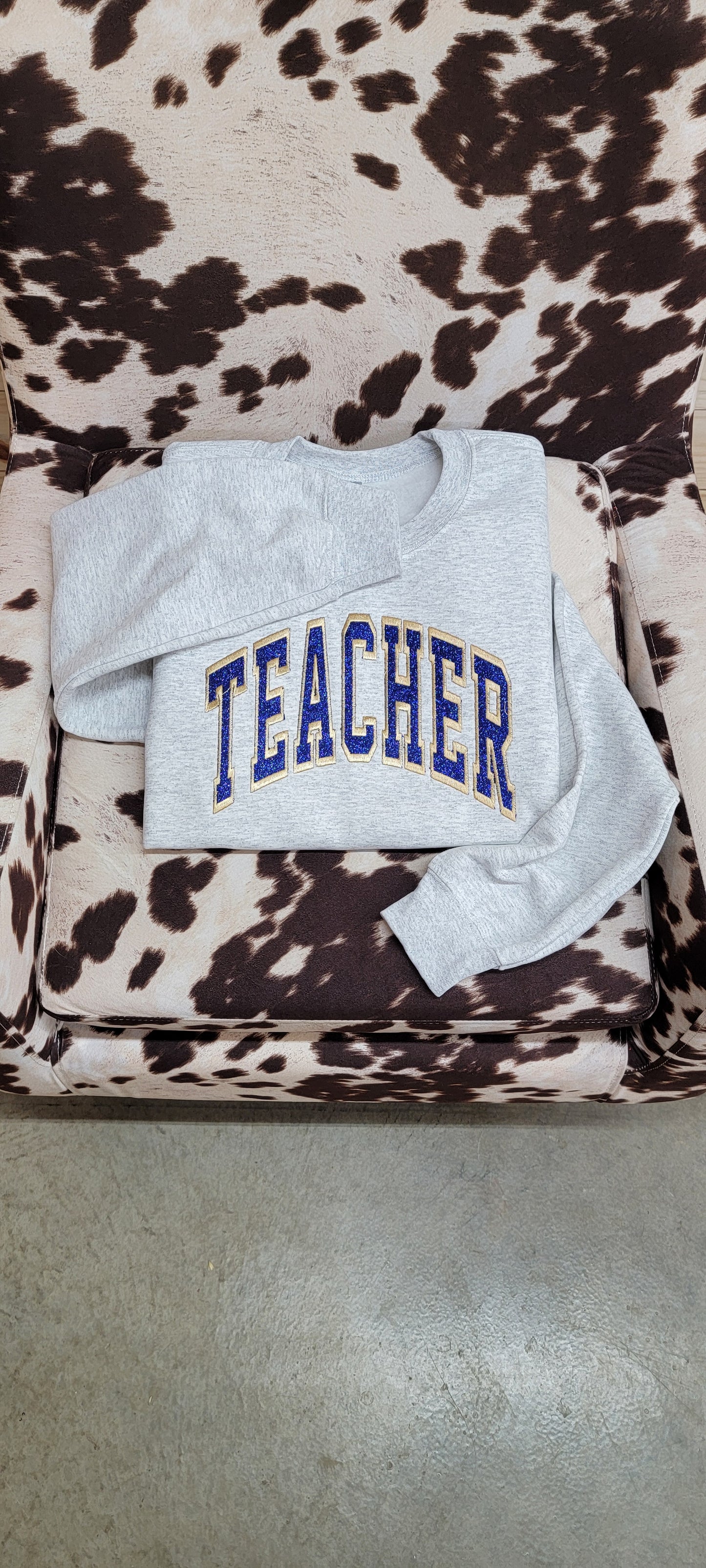 Teacher Sweatshirt Embroidery