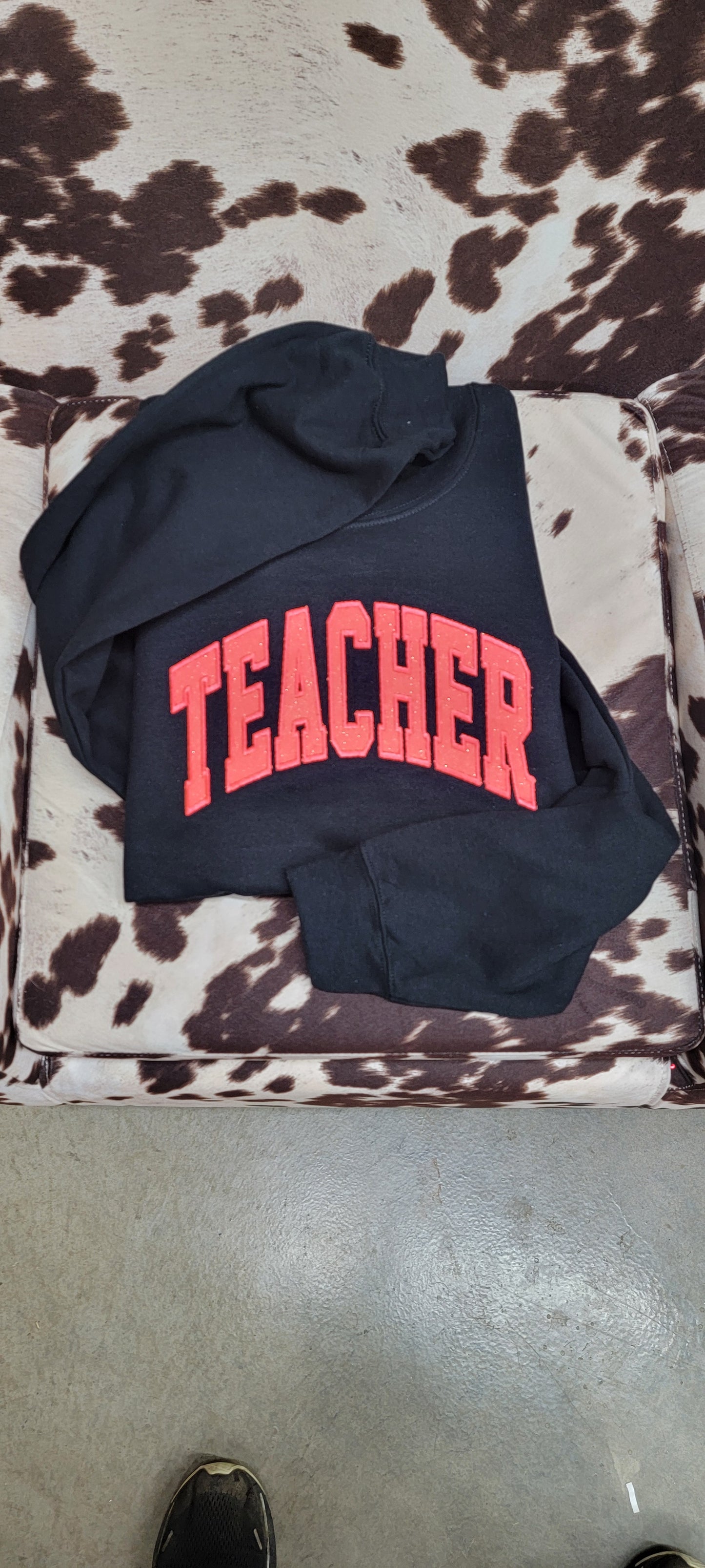 Teacher Sweatshirt Embroidery