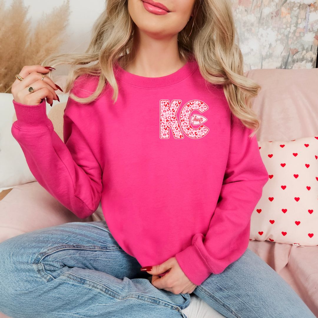 Red and Pink KC with arrowhead DTF