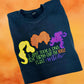 Colorful Glitter Hair Trio Embroidery Applique Sweatshirt – Fall & Halloween Cozy Crewneck