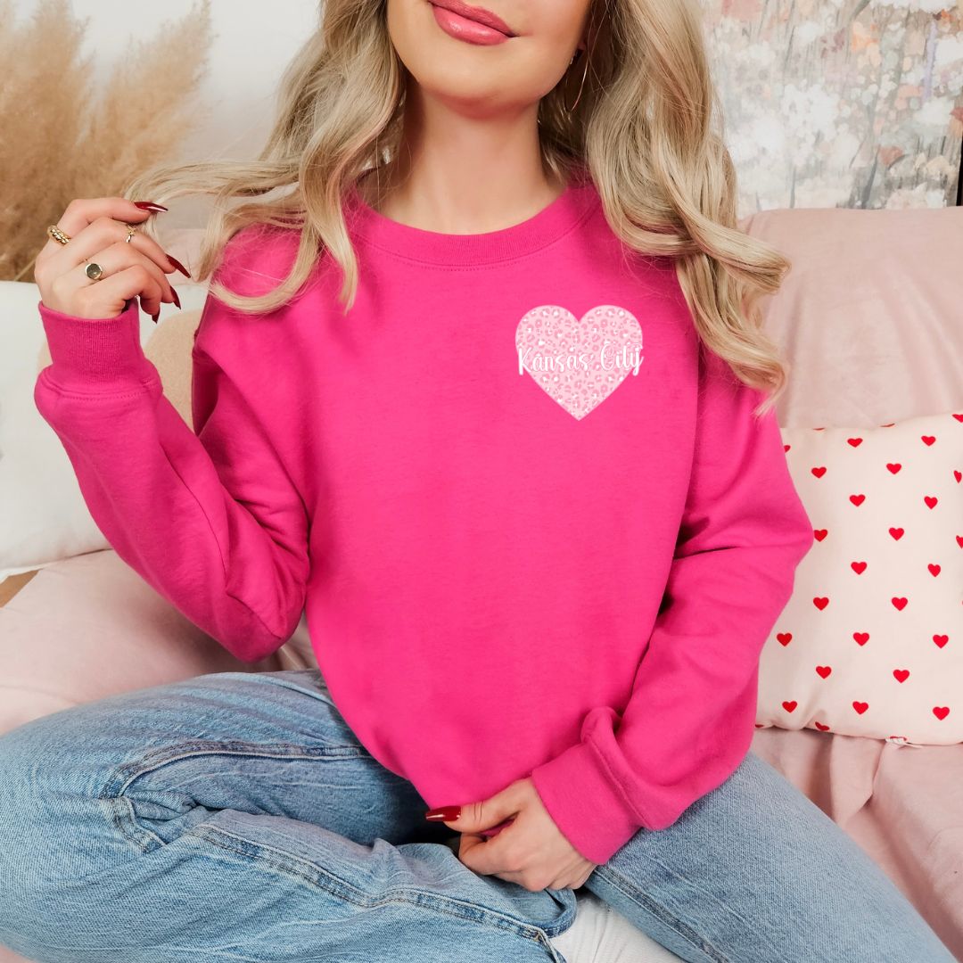 Leopard Heart KC DTF shirt