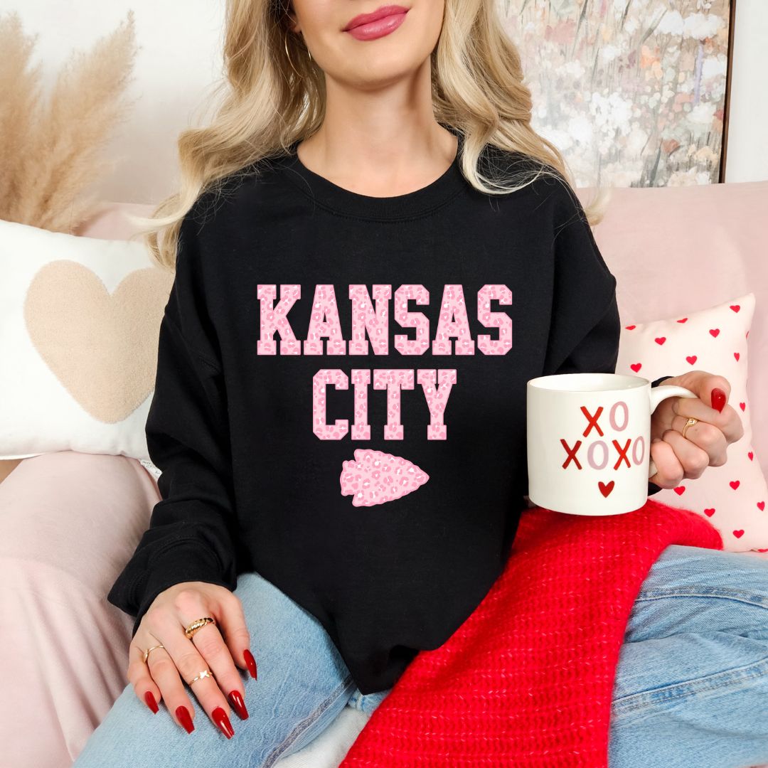 Pink leopard KC DTF shirt