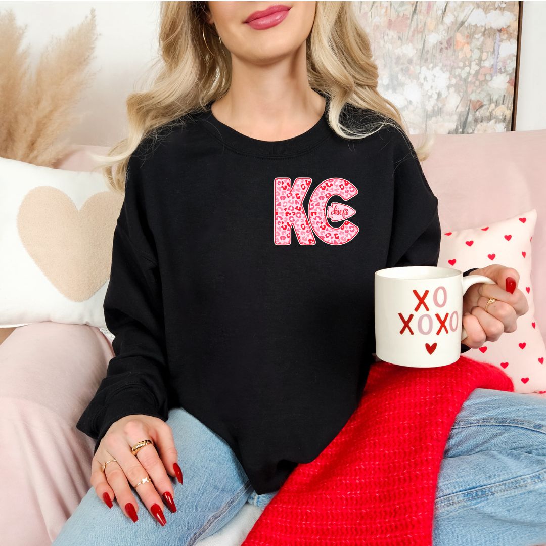 Red and Pink KC with arrowhead DTF