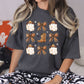 Cowgirl Ghost & Western Boot Graphic Tee – Oversized Vintage Halloween Shirt – DTG Printed Fall Outfit