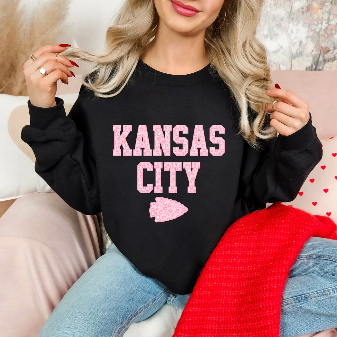 Pink leopard KC DTF shirt