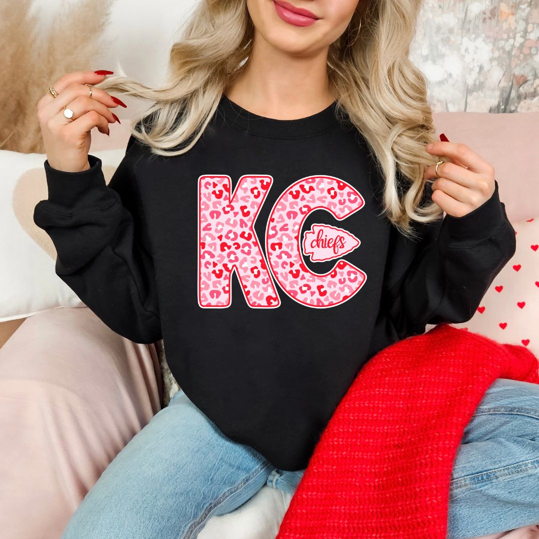 Red and Pink KC with arrowhead DTF