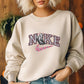 Funny Ghost Embroidery Crewneck, Fall Autumn Sweatshirt, Gift For Mom Or Girlfriend