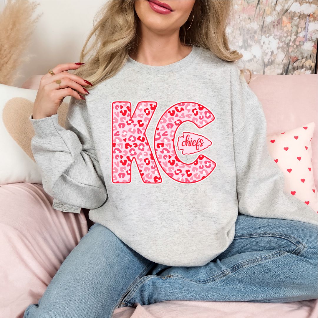 Red and Pink KC with arrowhead DTF