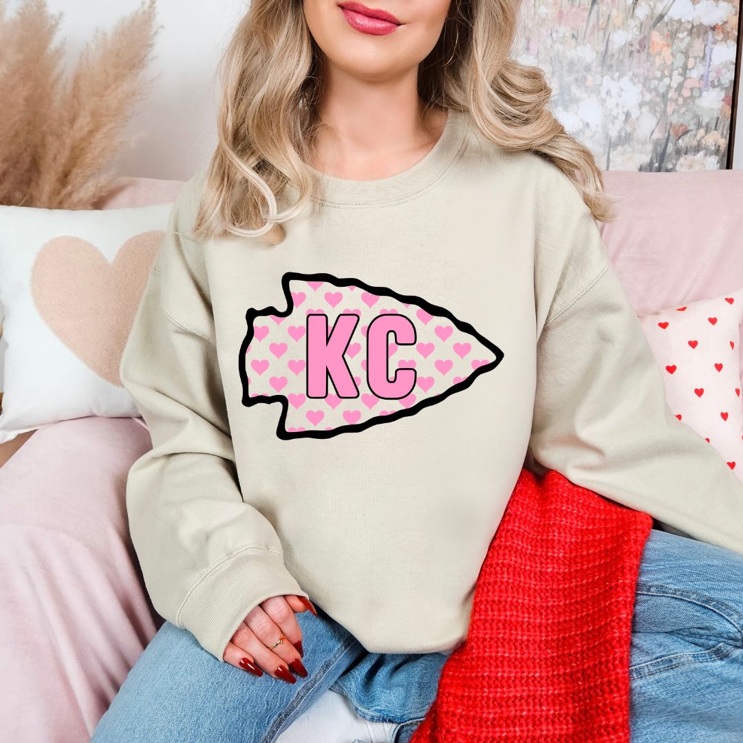 Pink arrowhead KC DTF shirt
