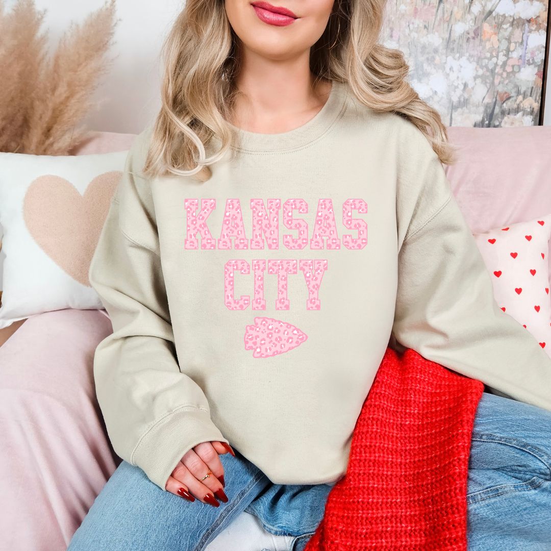Pink leopard KC DTF shirt