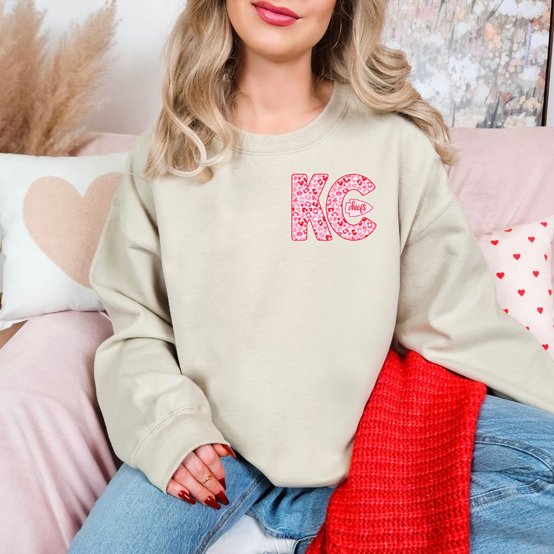 Red and Pink KC with arrowhead DTF