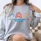 Cozy Autumn Embroidered Sweatshirt – Fall Sweater, Pumpkin, and Coffee Outline – Autumn Quote Embroidery Gift