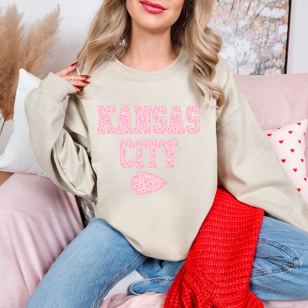 Pink leopard KC DTF shirt