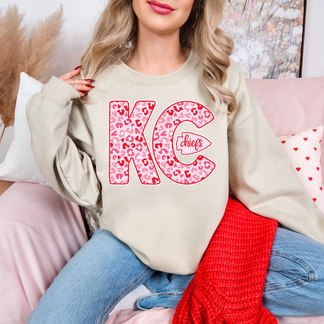 Red and Pink KC with arrowhead DTF