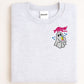 Cozy Ghost Embroidered Sweatshirt – Cute Halloween Pullover with Drink – Fall Autumn Spirit Crewneck – Spooky Season Embroidery Shirt