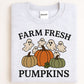 Farm Fresh Pumpkins and Ghosts Sweatshirt – Cozy Fall Embroidered Crewneck for Autumn Lovers