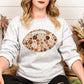 Floral Football Sweatshirt – Retro Game Day Crewneck for Women | Vintage Fall Football Shirt | Comfort Colors Lilac Pullover | Sunday Style