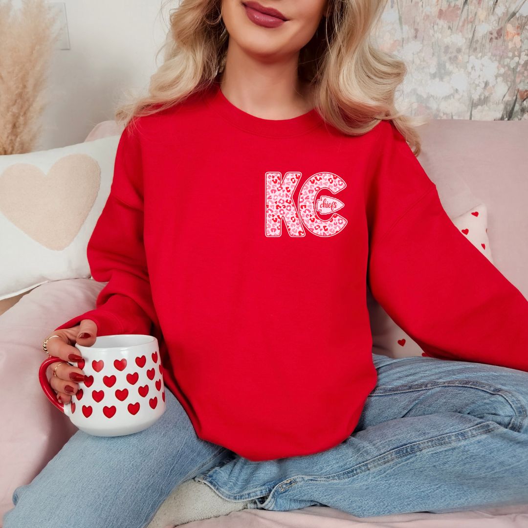 Red and Pink KC with arrowhead DTF