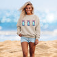 Alani inspired coquette embroidered sweatshirt