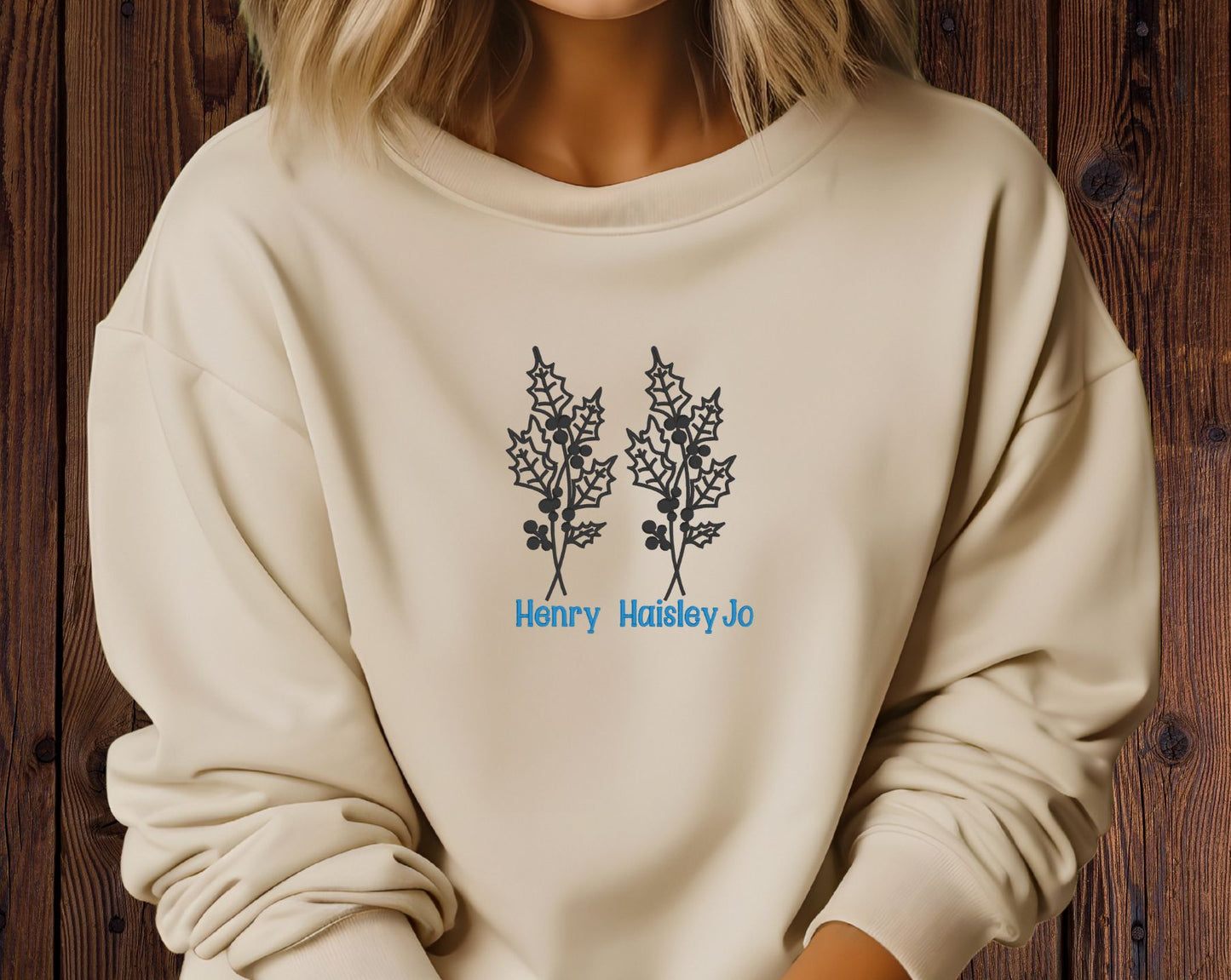 Personalized Birth Month Flowers Shirt with Kids' Names | Custom Embroidered