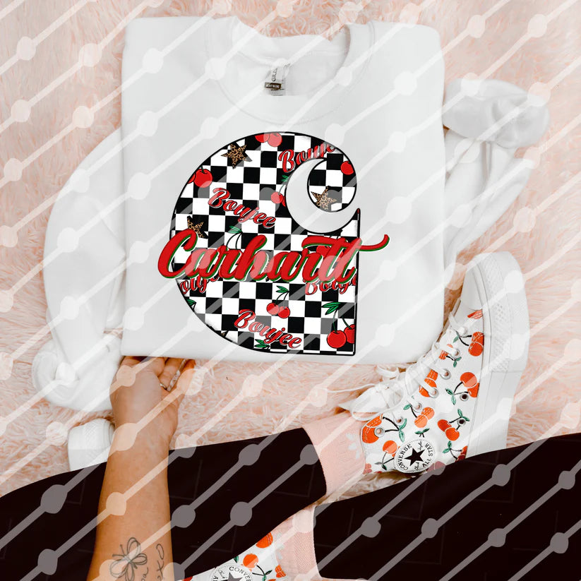 Boujee Checkerboard – DTG Cherry Graphic
