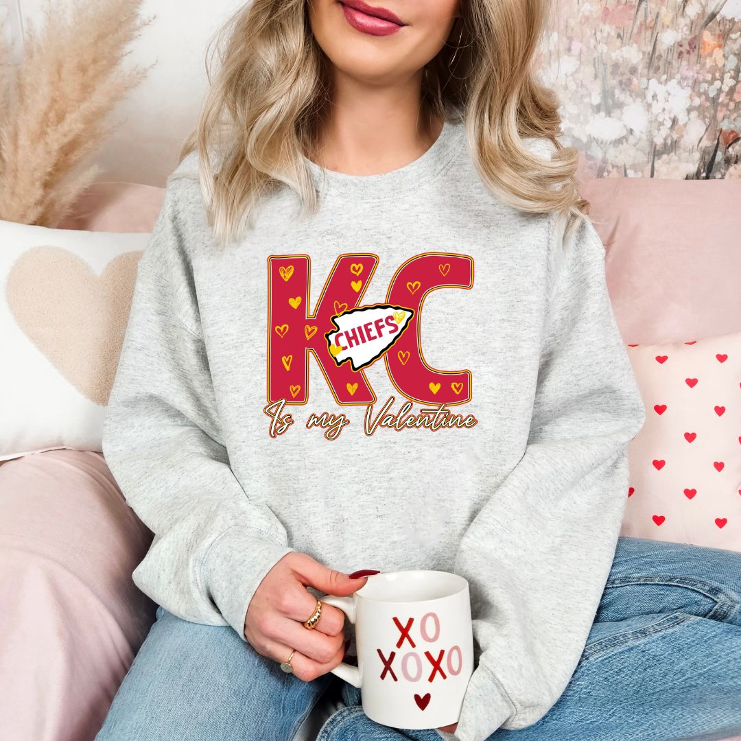 Kansas City is my Valentine DTF shirt